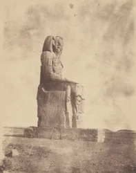 (The Colossus of Memnon at Thebes)